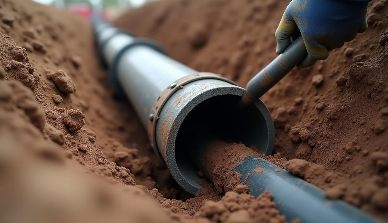 Underground Cast-Iron Pipe Replacement